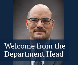 Welcome from the Department Head