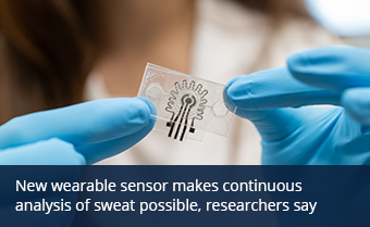New wearable sensor makes continuous analysis of sweat possible, researchers say