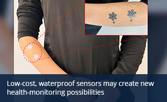 Low-cost, waterproof sensors may create new health-monitoring possibilities