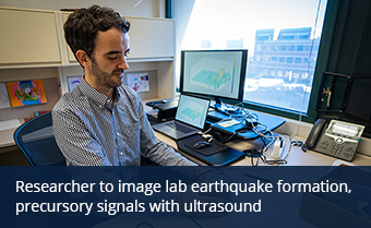 Researcher to image lab earthquake formation, precursory signals with ultrasound